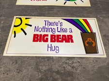 Vintage Big Bear Grocery Supermarket In-Store Advertising Sign Ohio Nostalgia picture