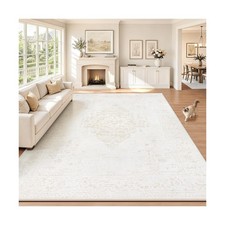 8x10 Area Rugs for Living Room: Washable Vintage Large Retro Rug Soft Non-Sli... picture