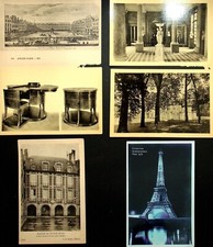 SIX PARIS FRANCE VINTAGE POSTCARDS - ZZ-18 picture