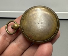 WWI WWII US Army Corps of Engineers USCE Brass Field Compass picture