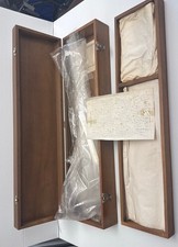 Vintage Bruning Copenhagen Ship Curves  Set Wood Case Drafting Missing 4 picture