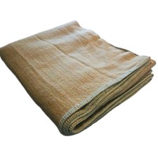 VTG Pure Wool Irish Blanket B. Altman Kilkenny Workshops Killarney Earth Tones picture
