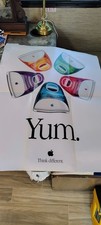 Vtg 1999 APPLE COMPUTER iMac 5 Flavors YUM Poster 22x28” Think Different JOBS picture