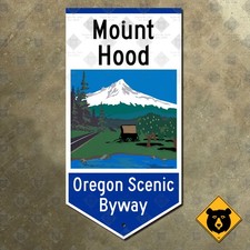 Oregon Mount Hood Scenic Byway route marker highway road sign 12x24 picture