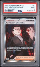 2023 S&V 151 197 Giovanni's Charisma Ultra Rare Full Art Holo PSA 9 Mint Pokemon picture