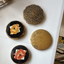 Vintage Pressed Powder Compacts Set of 3 picture