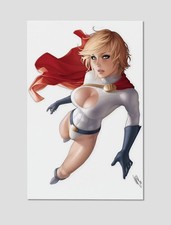 Power Girl #27 Warren Louw Premium Giclee Print Poster 11x17 DC Comics Wall Art picture