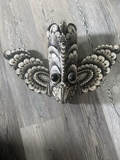 1980 Sri Lankan Hanging Hand Carved mask picture