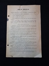 Vtg HOR House Journal March 29 1949 Booklet Chair Hamlin House Resolutions MO picture