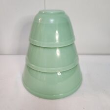 Mosser Jadeite Green Mixing Bowl Set (3) RETRO LOOK KITCHEN SPRING EASTER NEW picture
