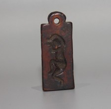 Rare Tibet 16th Century Old Antique Buddhist Carved Wood Bon Zanpar Temple-board picture