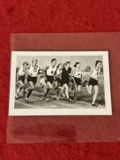 1932 Bulgaria Sport Photos MRS. RADKE LEADS Tobacco Card #7  EX    Rare Find picture