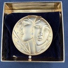 Estee Lauder Zodiac Sign Gemini Gold Twins Powder Compact Crystals Lucidity NIB picture