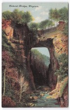 Natural Bridge Virginia Vintage Postcard - Iconic Geological Landmark picture