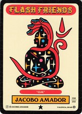 Jacobo Amador Om Tattoo Crocodile Jacksons Flash Friends Card Valencia Spain picture