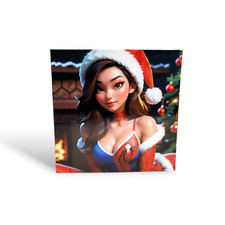 Spider-girl Spider-man Cute Christmas Concept art Marvel fridge magnet picture