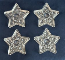 Charming Set of 4 Hadeland Glass Star Ornaments 3 in picture
