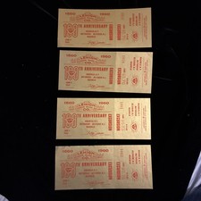 Vintage Lehigh Valley Railroad Tickets Lot of 4   100th Anniversary Excursion picture