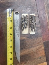Vintage Stag/Antler Knife Handle Scales 3 1/2