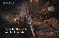 Ds 1942 V-42 Dagger US Special Forces WWII Dagger Knife Double Edge Blade picture