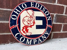 12in Ohio Vintage Style Heavy Steel Metal Sign Company picture