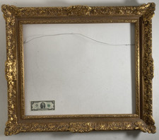 Vintage Original Oil Painting Frame Gold Wood Ornate 23 1/4 X 28 1/4