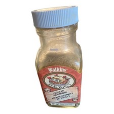 RARE VINTAGE WATKINS CHICKEN SEASONING 2 3/4 oz SHIP GRAPHICS 1970-1990s glass picture