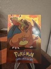 1999 Topps Pokémon Charizard #06 Stage 3 E6 of 12 Foil Vintage Card picture