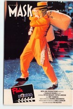 THE MASK MOVIE PROMO 4X6 POSTCARD WITH NO MENTION OF JIM CARREY IN CREDITS picture