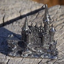 VINTAGE Wanda Scruby Pewter Castle Figurine Made in California USA 1980's RARE picture