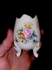 Beautiful Limoges France Cracked Egg Vase 3.5” picture