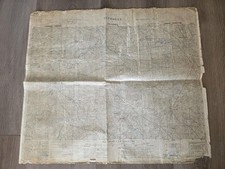WWII D-Day Top Secret Field Used Airborne Map Valognes 1944 Normandy picture