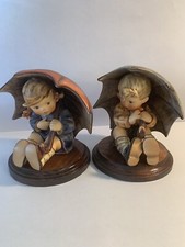 Hummel Umbrella Girl And Boy 1953, 1957 5” picture