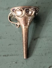 Vintage Sterling Silver? Mini Perfume Funnel stamped WOW picture