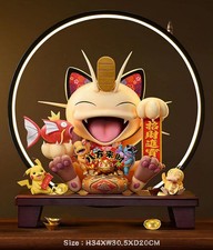 Rp Studio Meowth Money Drawing Small Figure Gk Model Limited  picture