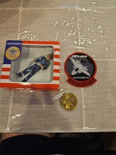 Vintage Vanmark American Heroes Christmas Ornament, Raptor Patch And Coin picture