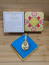 Vintage AVON ~ Mandolin ~ Table Top Jewelry For Perfume Glacé ~ Solid Perfume picture