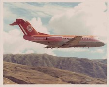 AEROPERU F-28 FOKKER FELLOWSHIP OB-R-1019 INFLIGHT LARGE VINTAGE PHOTO 7879/6 picture
