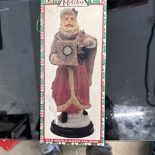 VTG Santa Claus Figurine World Bazaars   Christmas Decoration 9.5x3.5