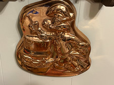 Vintage 1992 Warner Bros Sylvester Cat Chef Copper Mold Wall Plaque Decor picture