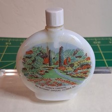 Small Vintage Glass Decorative Bottle w/ Screw Cap, Butchart Gardens Victoria BC picture