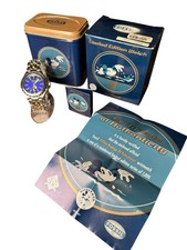 Fossil BLUE Water Resistant Mickey 50 Meter watch LE #850/1000 LI-1628 RARE NICE picture