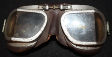 Post-WW2 RAF Type Mk VIII Flying Goggles 'Stadium' England 1950s Steampunk Motor picture