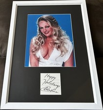 Charlene Tilton cut signed custom framed w/ Dallas 8x10 photo Happy Holidays JSA picture