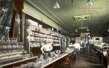 Logansport IN Restaurant Interior c1900s-10s Vintage Postcard picture