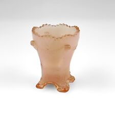 Vintage BOYD PINK GLASS Colonial Drape TOOTHPICK HOLDER, opalescent / milky picture