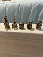 Lot Of 5 Daniel Riccio Thimbles Cast In Bronze Using The “lost wax” Casting Tech picture