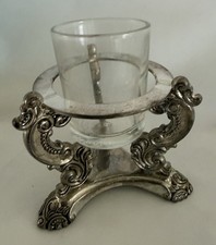 Godinger Silver Art Co. Floating Orb. Candle Holder vintage Ornate Silverplate. picture