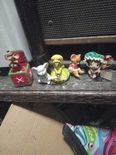 Vintage Miniature Ceramic Porcelain Mouse Figurines Lot Collectible Decor picture