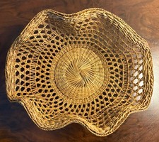 Exquisite Vintage Open Weave Basket picture